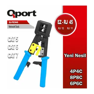 Q-PEN6 RJ45/RJ11/RJ12 YENİ NESİL PENSE
