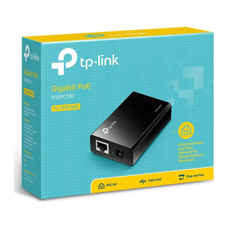 TP-LINK OMADA TL-POE150S 48VOLT 15.4WATT GIGABIT PORT POE ADAPTÖR