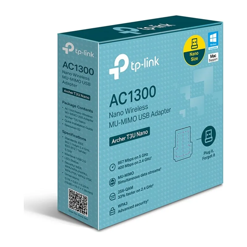 ARCHER T3U NANO AC1300 KABLOSUZ USB ADAPTÖR