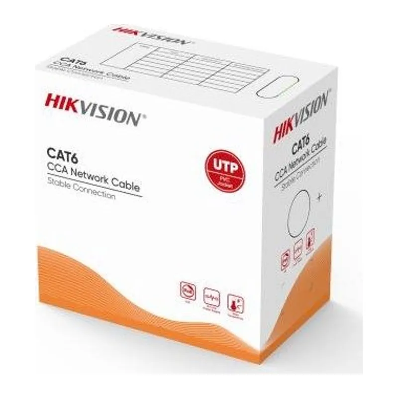 HIKVISION DS-1LN6UU/CCA U/UTP 305 METRE CAT6 PVC 0.57MM PVC 23 AWG GRİ RENK KABLO