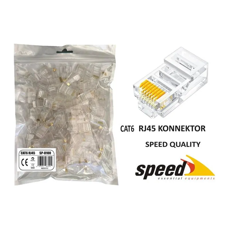 SP-U100 CAT6 RJ45 KONNEKTÖR 100 ADET