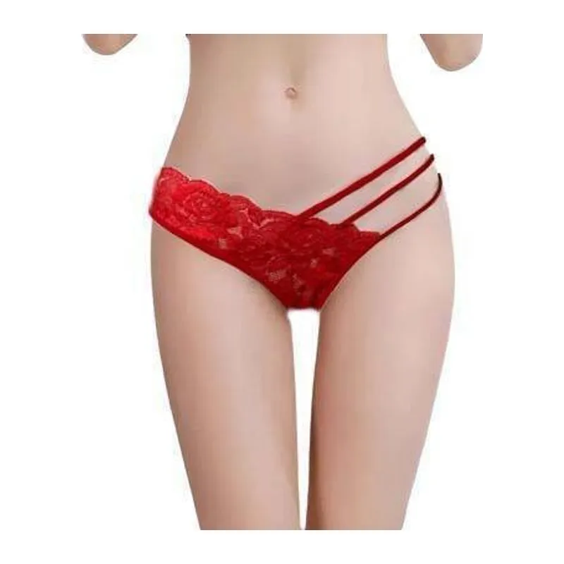 Dantelli Şerit Detaylı String Külot