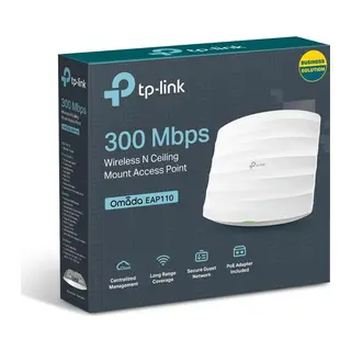 OMADA EAP110 1 PORT 10/100 2.4GHZ 300MBPS İÇ ORTAM TAVAN TİPİ ACCESS POINT(PASİF POE ADAPTÖR DAHİL)