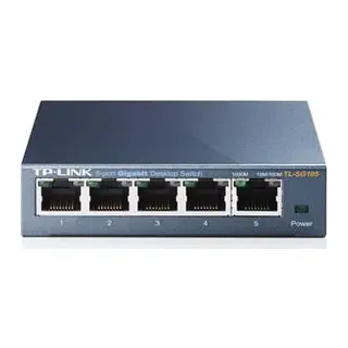 TP-LINK TL-SG105 5 PORT GIGABIT METAL KASA SWITCH