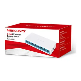 MERCUSYS MS108 8 PORT 10/100 PLASTİK KASA SWITCH