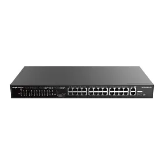 RUIJIE REYEE RG-ES126S-P V2 24 PORT 10/100+2X1GB SFP UPLINK 370W POE RACKMOUNT SWITCH
