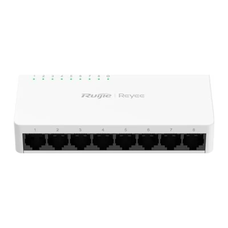 RUIJIE REYEE RG-ES08F 8 PORT 10/100 TAK ÇALIŞTIR PLASTİK KASA SWITCH