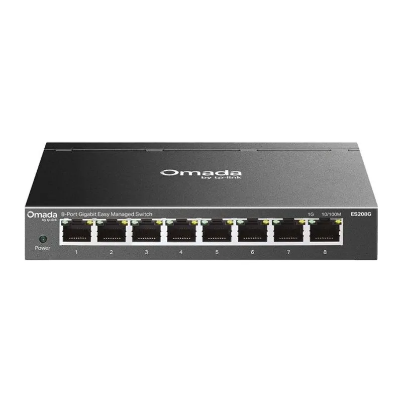TP-LINK OMADA ES208G 8 PORT GIGABIT YONETİLEBİLİR METAL KASA SWITCH