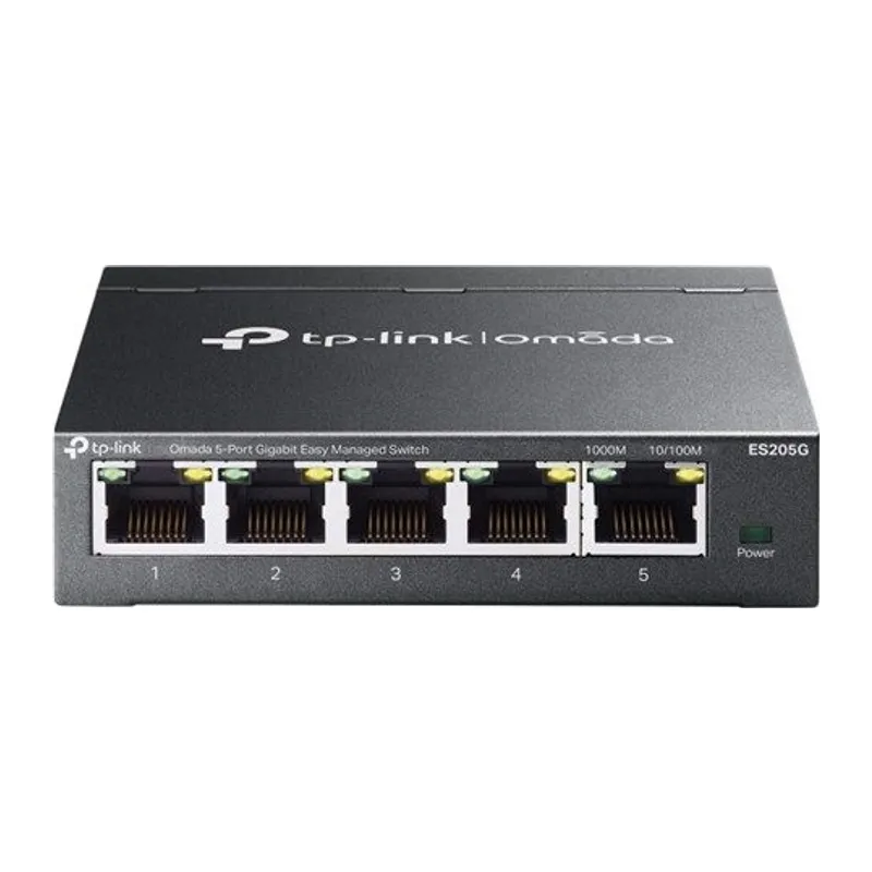 TP-LINK OMADA ES205G 5 PORT GIGABIT YONETİLEBİLİR METAL KASA SWITCH