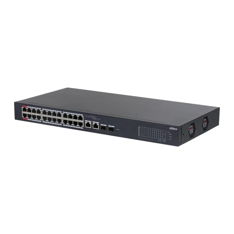 DAHUA CS4226-24ET-240 24 PORT 10/100 PORT 240W POE + 2XGIGABIT RJ45/2XSFP COMBO YÖNETİLEBİLİR RACKMOUNT SWITCH