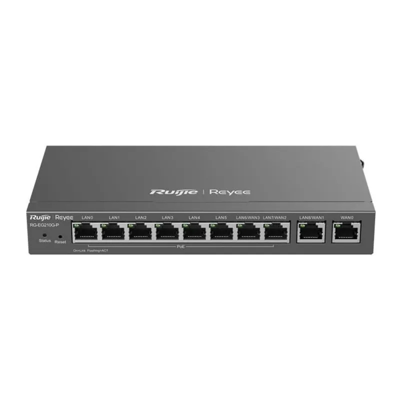 RUIJIE REYEE RG-EG210G-P 10 PORT GIGABIT 600MBPS CLOUD YÖNETİLEBİLİR 70W POE ROUTER