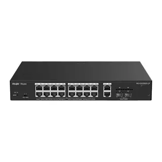 RUIJIE REYEE RG-ES220GS-LP 16 PORT GIGABIT+2XGB RJ45/SFP UPLINK CLOUD YÖNETİLEBİLİR 130W POE RACKMOUNT SWITCH