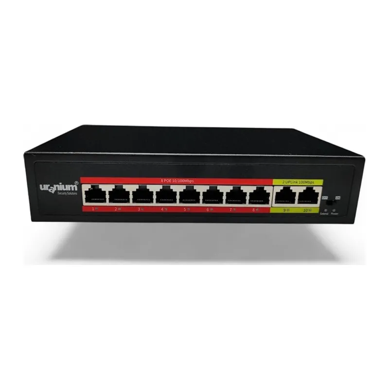 POE-8002-96W 8 PORT 10/100 + 2 PORT 10/100 RJ45 UPLINK WATCH-DOG POE SWITCH (REALTEK CHIPSET)