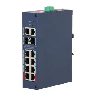 DAHUA CHS4212-8GT-110 8 PORT GIGABIT+2PORT 1GB SFP/2PORT RJ45 UPLINK CLOUD YÖNETİLEBİLİR ENDÜSTRİYEL 110W POE SWITCH