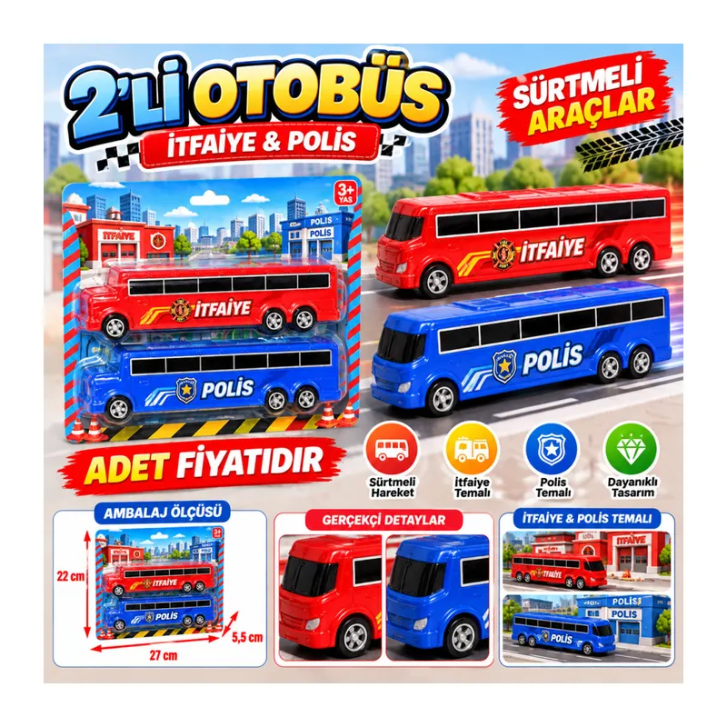 NZM-267 2'Li Otobüs (itfaiye,polis) adet fiyatıdır