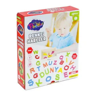 ONY-402 Ahşap Renkli Harfler 33 Parça -Onyıl Oyuncak