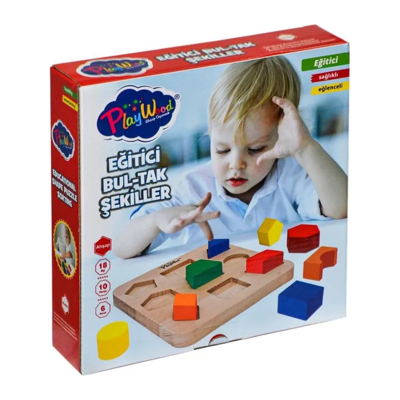 ONY-389 Ahşap Eğitici Bultak Şekiller PlayWood