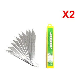 KO-80 Çelik Maket Bıçağı Falçata Ucu Yedeği 9mm 30 Derece Küçük 20'li