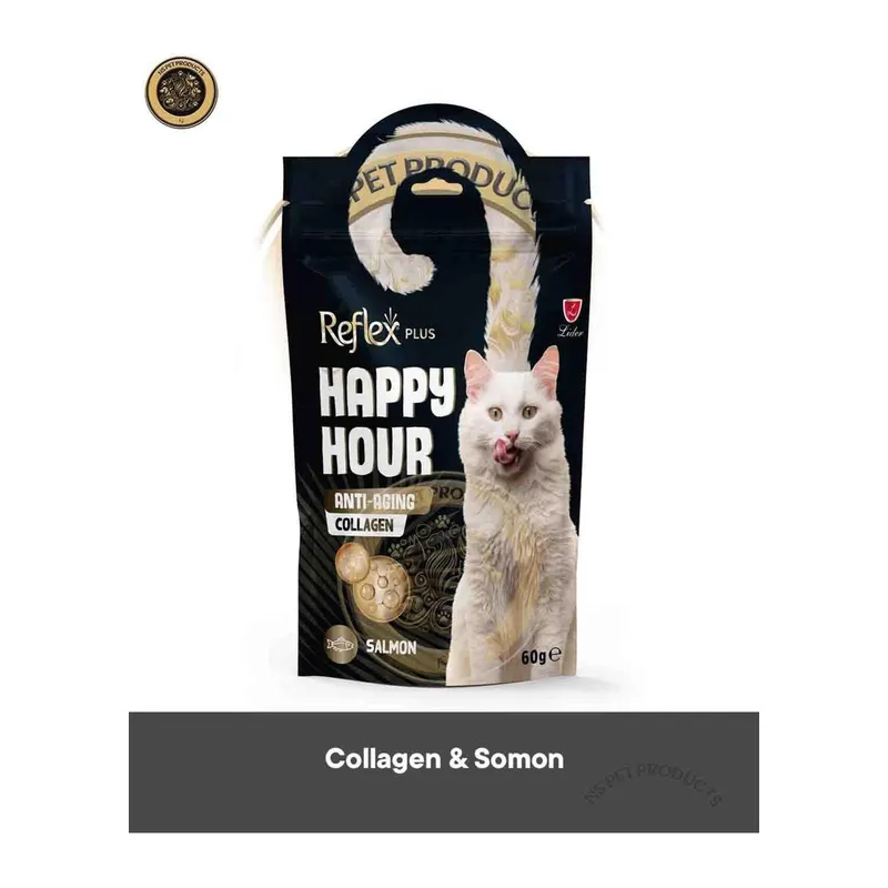 Reflex Happy Hour Cat Anti-Aging Collagen Kedi Ödül Maması 60 gr