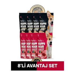 Reflex Plus Happy Hour Anti Aging Collagen & Love Edition Köpek Ödül Maması Seti 8x60 gr