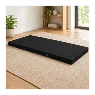 Üç Parçalı Katlanır Minder · 60 × 180 × 7 cm | Siyah | İç mekân