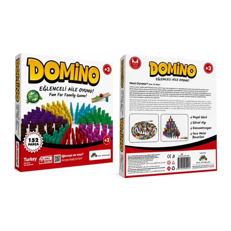 4456 Renkli Ahşap Domino adet fiyatıdır