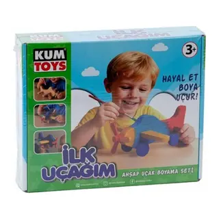 KM5869 İLK UÇAĞIM AHŞAP BOYAMA SETİ