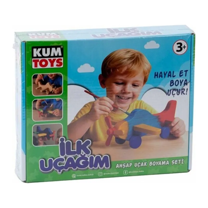 KM5869 İLK UÇAĞIM AHŞAP BOYAMA SETİ