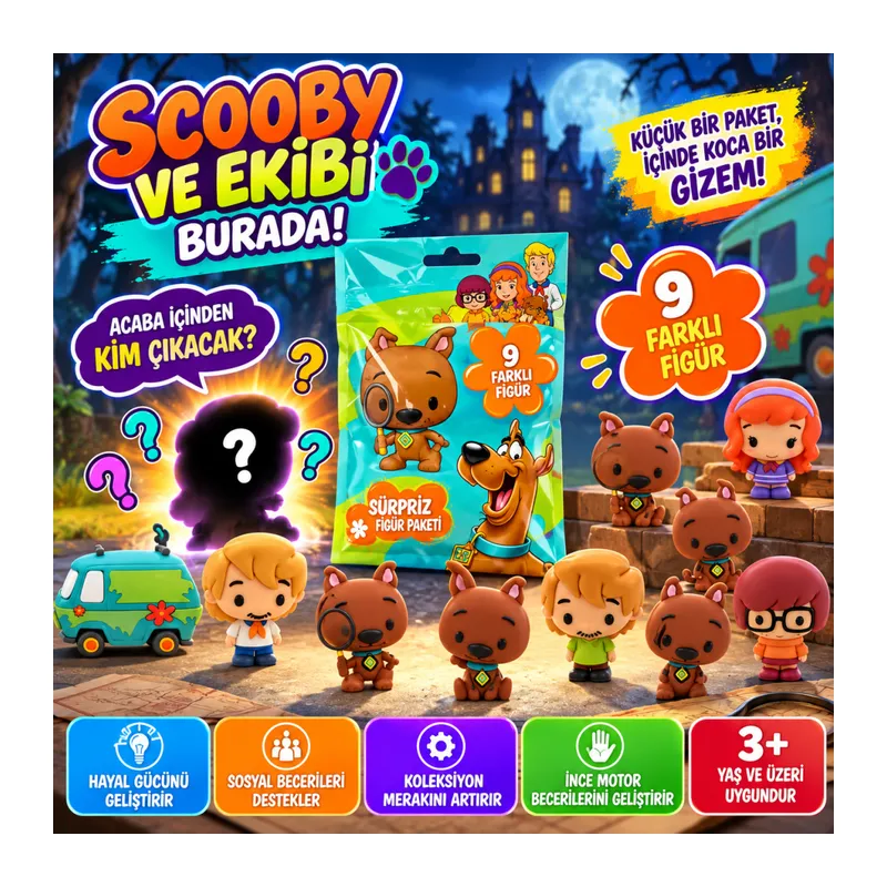 Cool Things Scooby Doo Buddies 3D Sürpriz Figür Paketi
