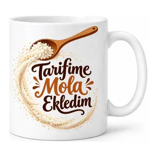 Mutfakta Minik Kaçamak Tasarımlı Porselen Kupa - MODEL 639