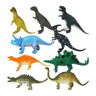 0714 Dinozorların Dünyası Poşetli 9'lu Hayvan Oyun Seti