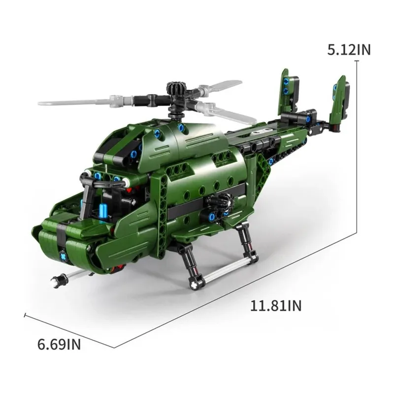3004031 ASKERİ HELİKOPTER 2IN1 394PRÇ