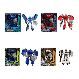 5039 NessiWorld-YFN-ROBOT TRANSFORMER POLICE-G/FAST FLAME 2R 2A