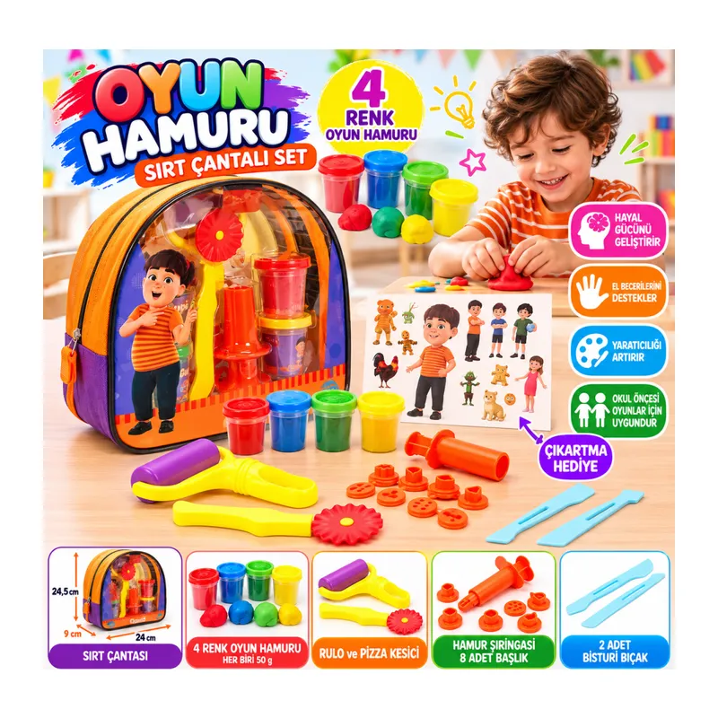6717 OYUN HAMUR SET GUPİ SIRT ÇNT 4X50GR GUP