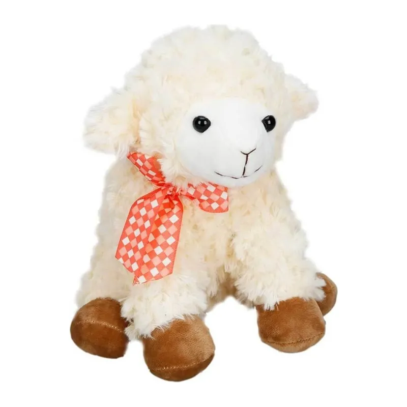 Oturan Peluş Kuzu 24 cm