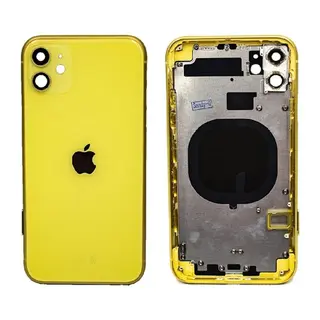 iPhone 11 Uyumlu Boş Kasa + Kapak Sarı