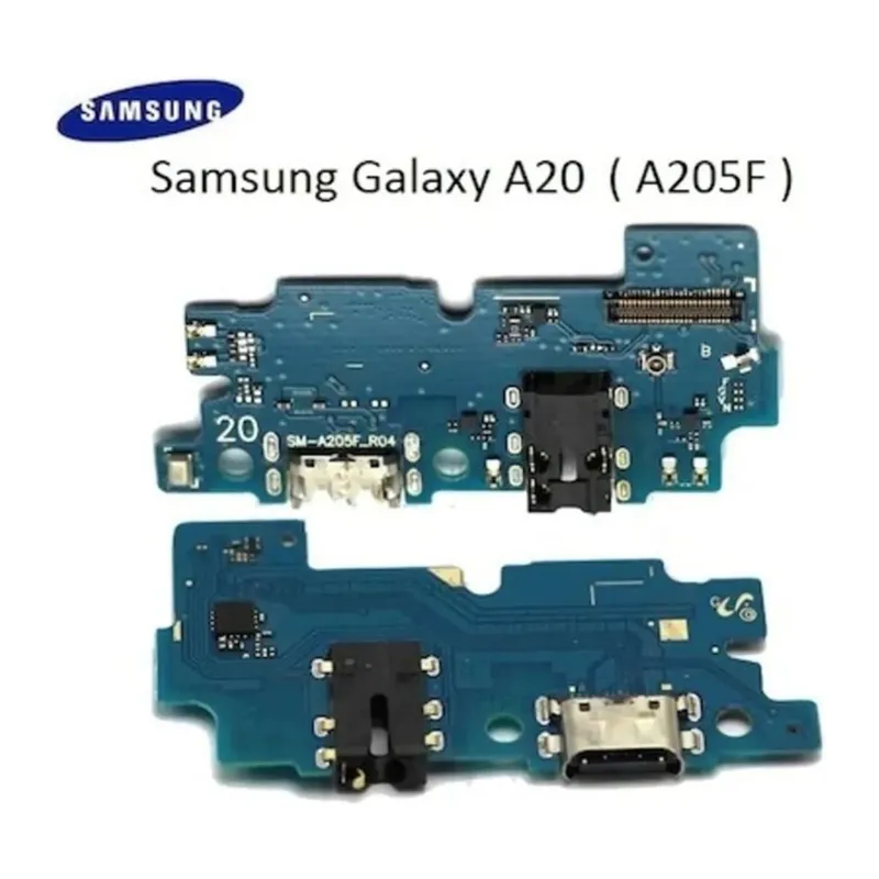 Samsung Galaxy A20 Uyumlu Şarj Mikrofon Ve Kulaklık Bordu