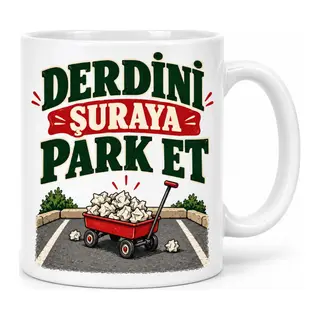 Dert Parkı Tasarımlı Porselen Kupa - MODEL 726