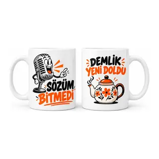 Söz Sırası 2'li Porselen Kupa Seti - MODEL 844
