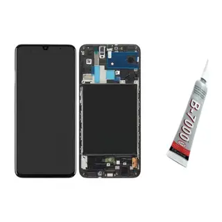 Samsung A70,A705 Uyumlu Orijinal Ekran Dokunmatik Çıtalı (Siyah) B7000 Yapıştırıcı