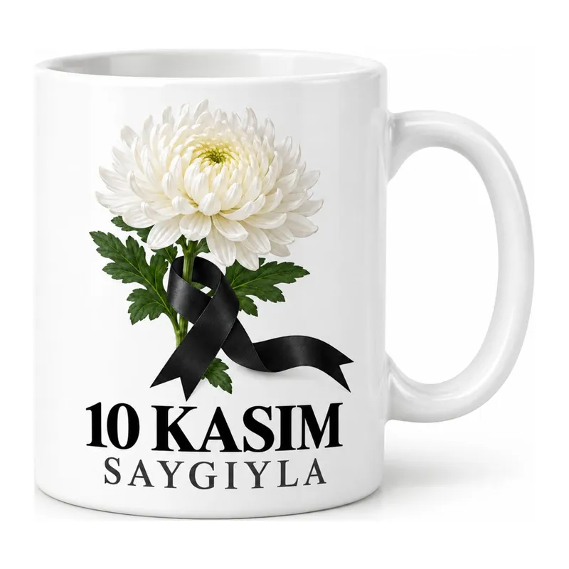 Saygıyla Hatırlamak Tasarımlı Porselen Kupa - MODEL 735