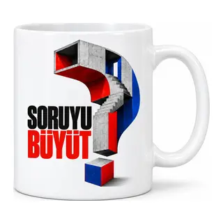 Soruyu Büyüt Tasarımlı Porselen Kupa - MODEL 681