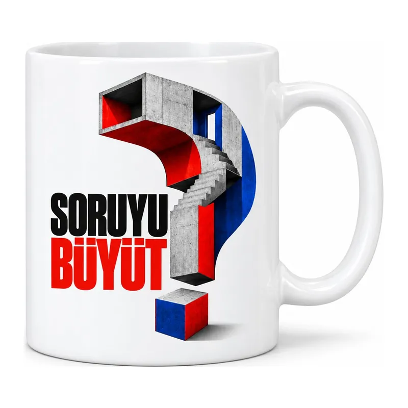 Soruyu Büyüt Tasarımlı Porselen Kupa - MODEL 681