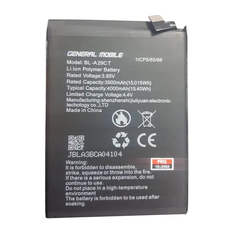 GM 22 Pro Pil Batarya 4000Mah