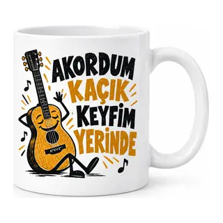 Müzik Hâli Tasarımlı Porselen Kupa - MODEL 825