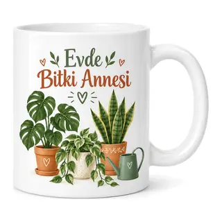Bitki Annesi Tasarımlı Porselen Kupa - MODEL 352