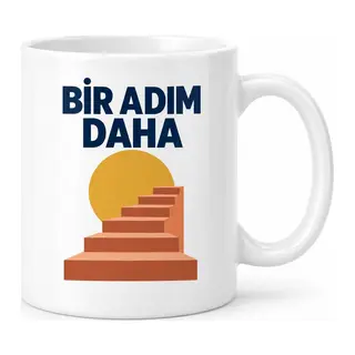 Bir Adım Daha Tasarımlı Porselen Kupa - MODEL 295