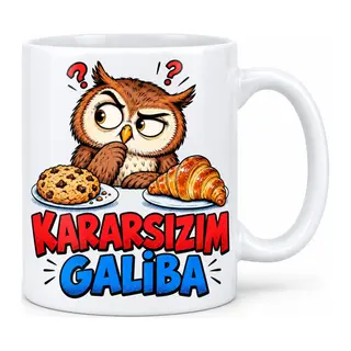 Karar Vermedim Tasarımlı Porselen Kupa - MODEL 720