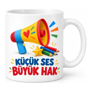 Çocuğun Sözü Tasarımlı Porselen Kupa - MODEL 737