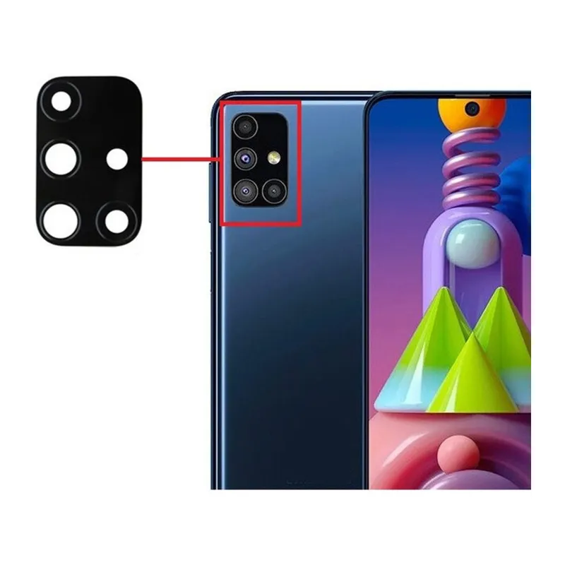 Samsung M51 Uyumlu Arka Kamera Lensi